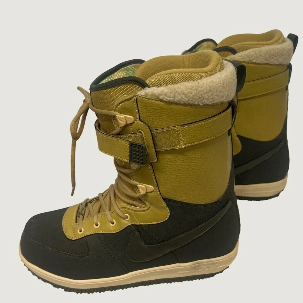 Nike Snowboard Boots Mens 12 Olive Zoom Force 1 334841-700 Winter Sport Gorpcore
